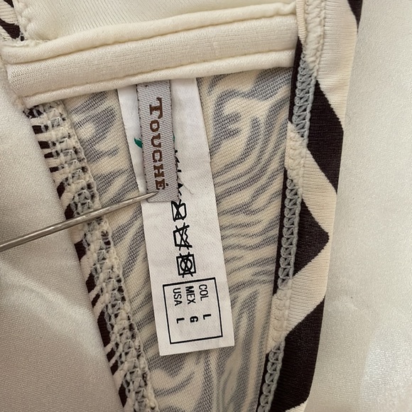 Touché Designer Two Piece Animal Print Bikini Size L - Picture 5 of 8